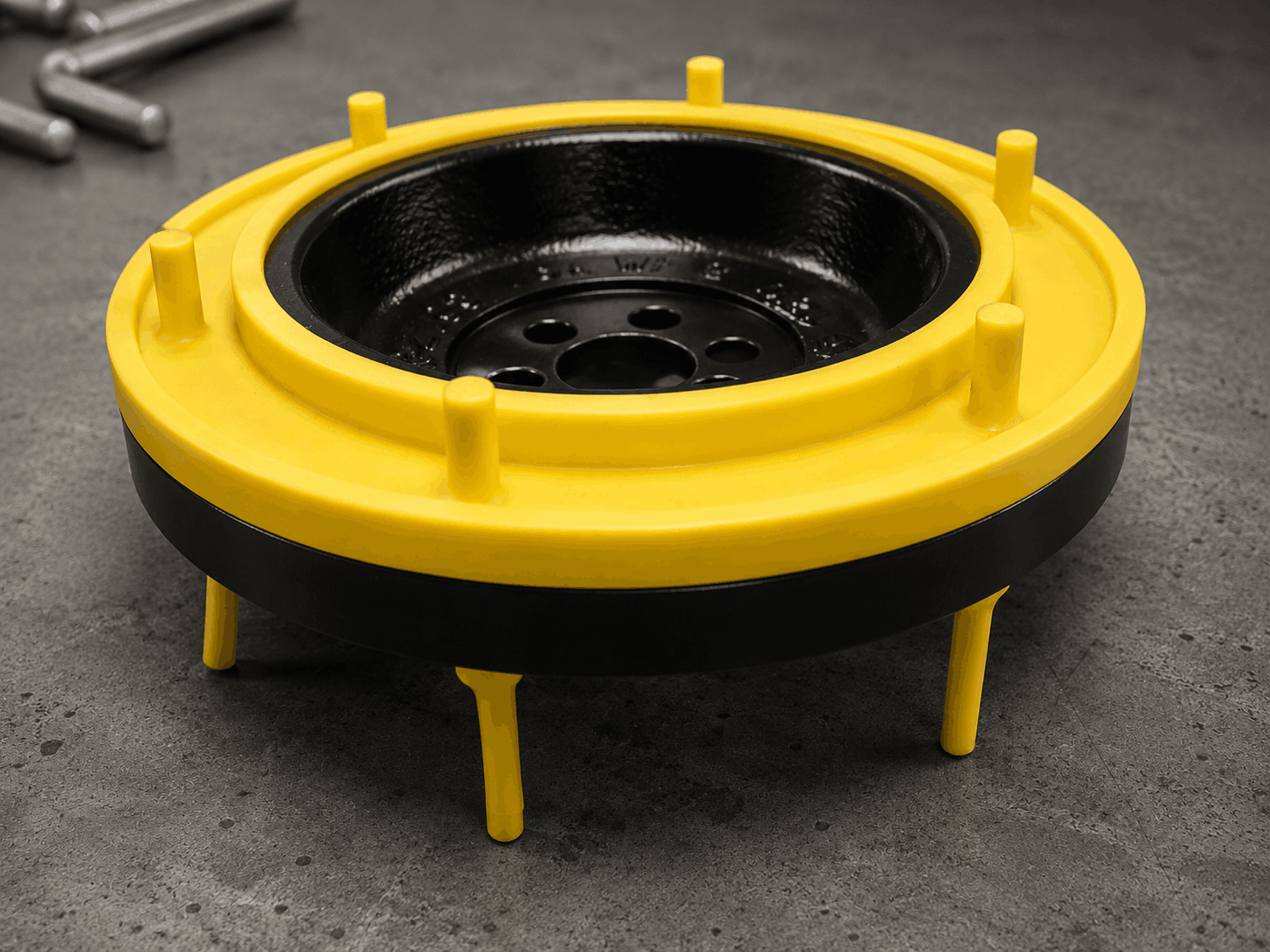 Custom industrial masking solution fitted to a manufactured part