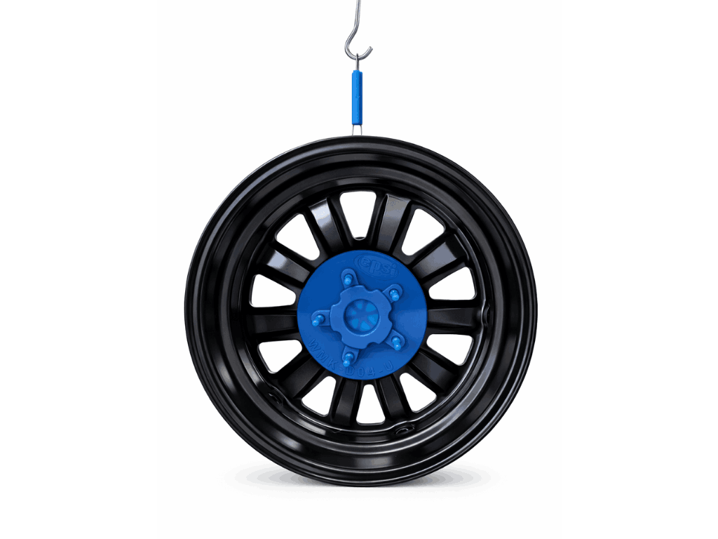 EPSI Wheel Masking Kit with reusable hub masks and pull plugs for automotive wheel finishing