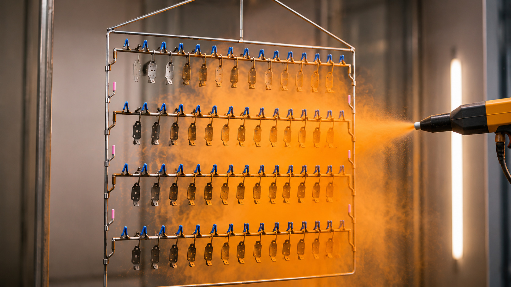 Poor grounding in powder coating